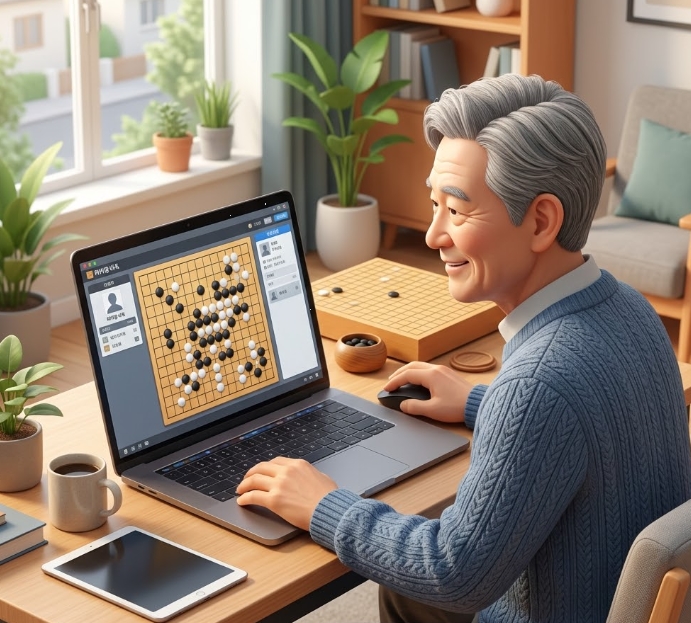 타이젬 바둑 설치하기 다운받기 대국실 입장 방법