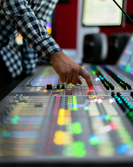 방송장비의 모습