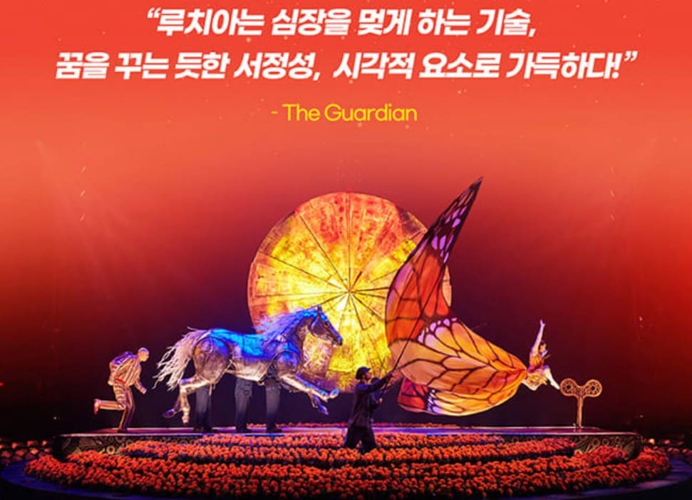 태양의 서커스 루치아 서울 부산 가격 예매 할인 좌석 주차 정보 