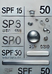 선크림의 농도를 나타낸 그림