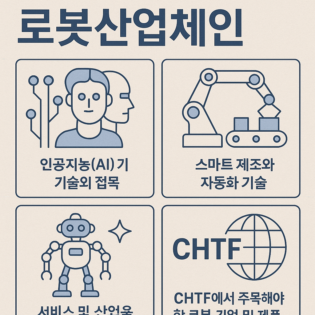 로봇산업체인 정리 이미지화