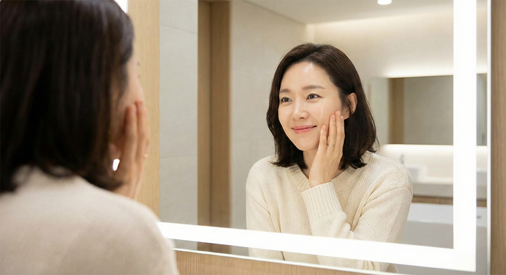 EMS 리프팅 후기 피부 탄력 개선 결과 홈뷰티 디바이스 자신감