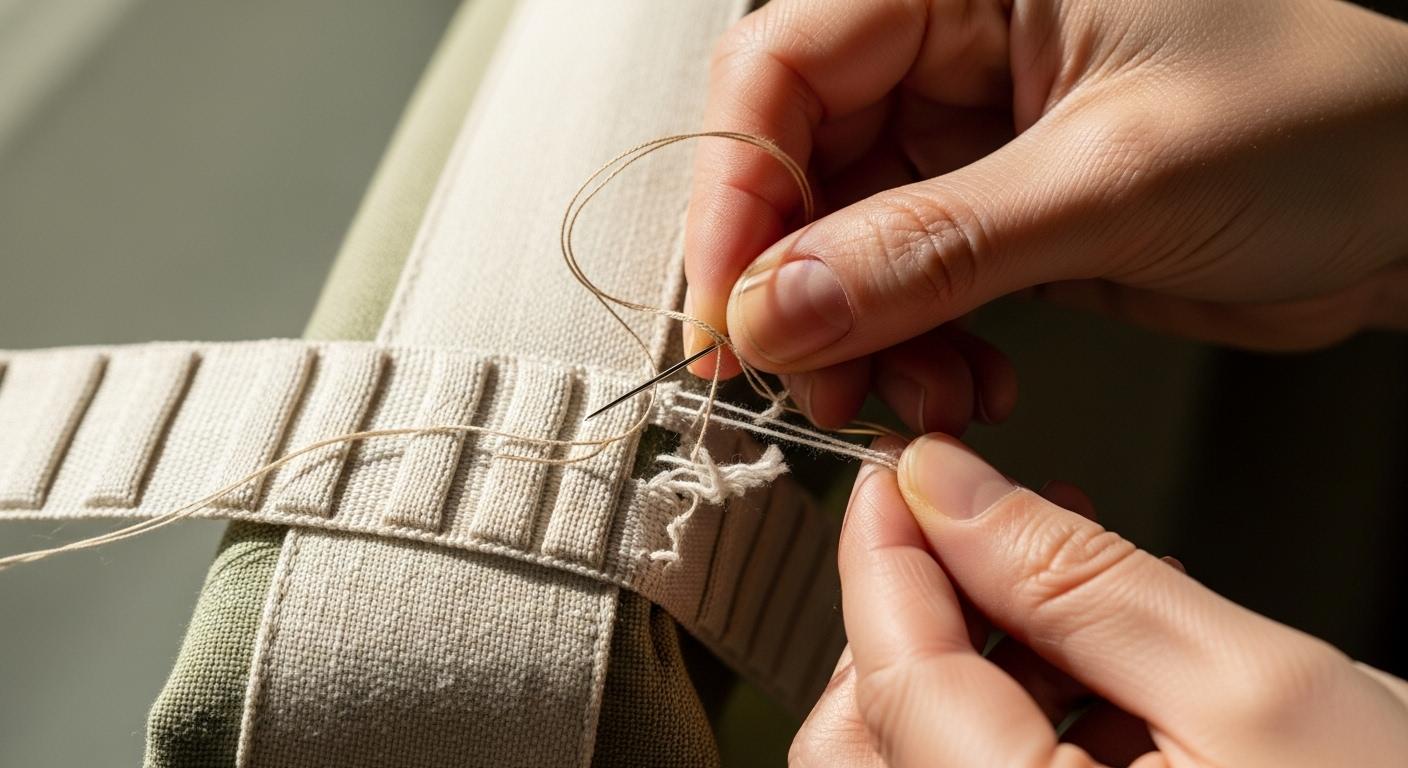 커튼 테이프 고정