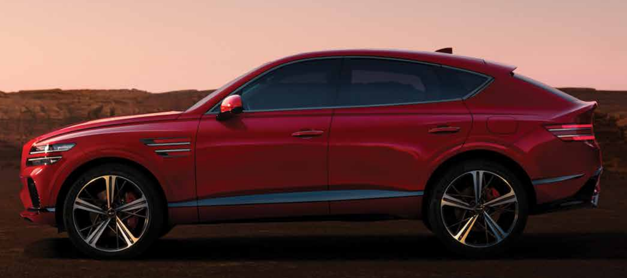 GV80 쿠페 측면 모습