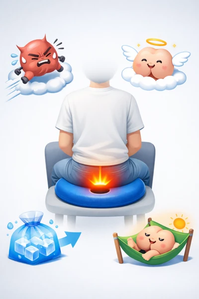 장시간 앉아도 부담 줄인 쿠션