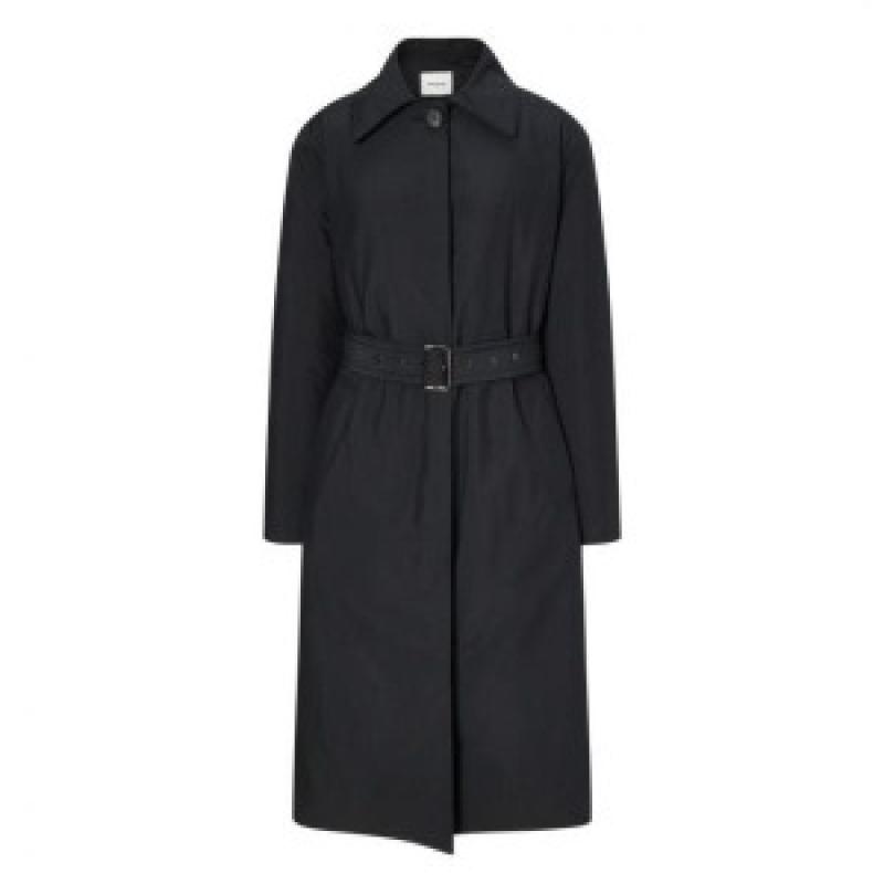 헤지스레이디스 22FW 벨티드 구스다운점퍼 HSJU2D903BK