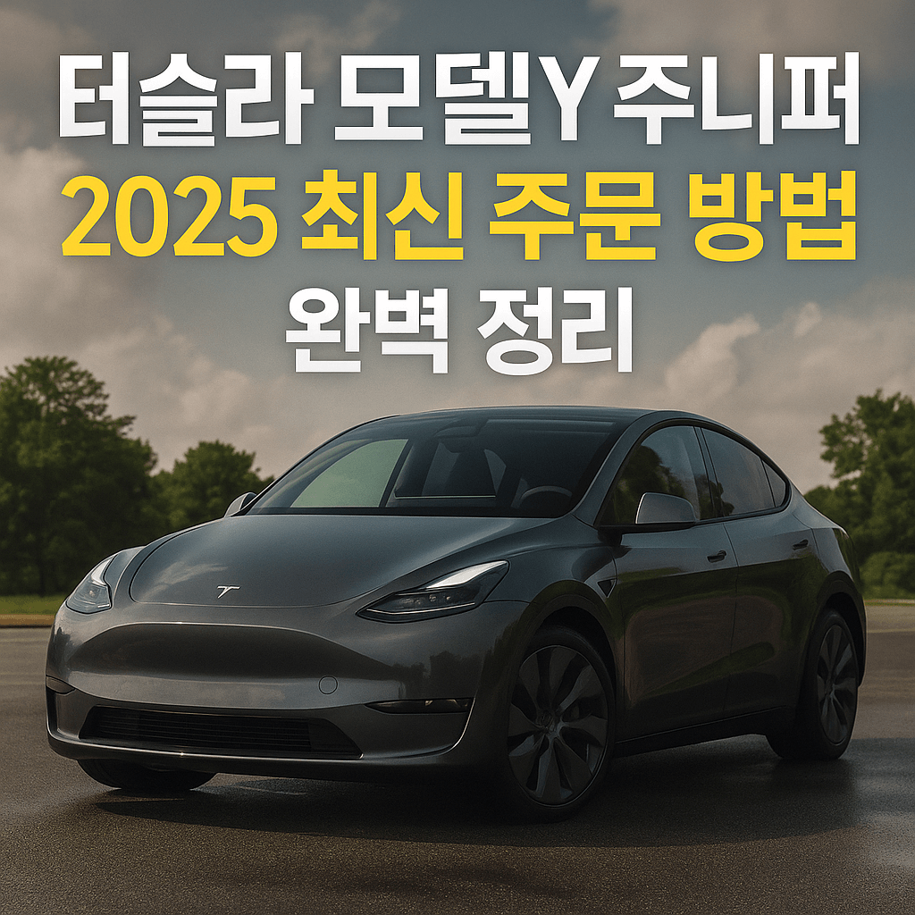 테슬라 모델Y 주니퍼 주문 방법