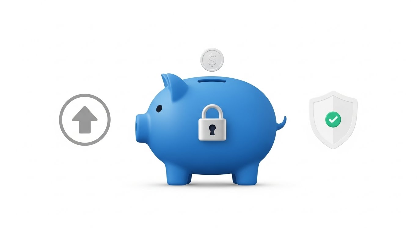 장기간 자금을 묶어두어 혜택을 극대화해야 하는 IRP의 성격을 상징하는 그래픽