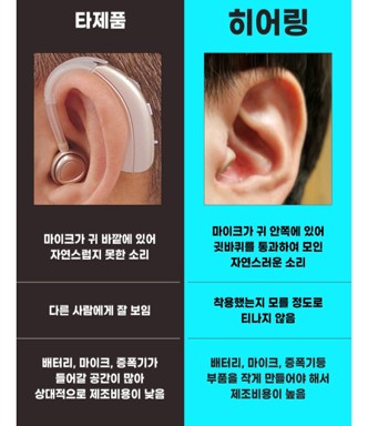 피스넷 히어링 착용 예시 2