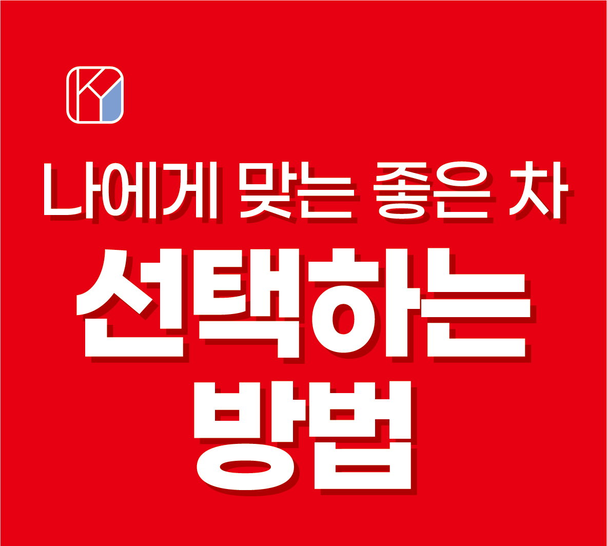 나에게 맞는 좋은 차 선택하는 방법