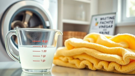 헹굼 단계에 흰 식초 반 컵을 넣으면 세균 제거와 탈취 효과를 볼 수 있습니다.