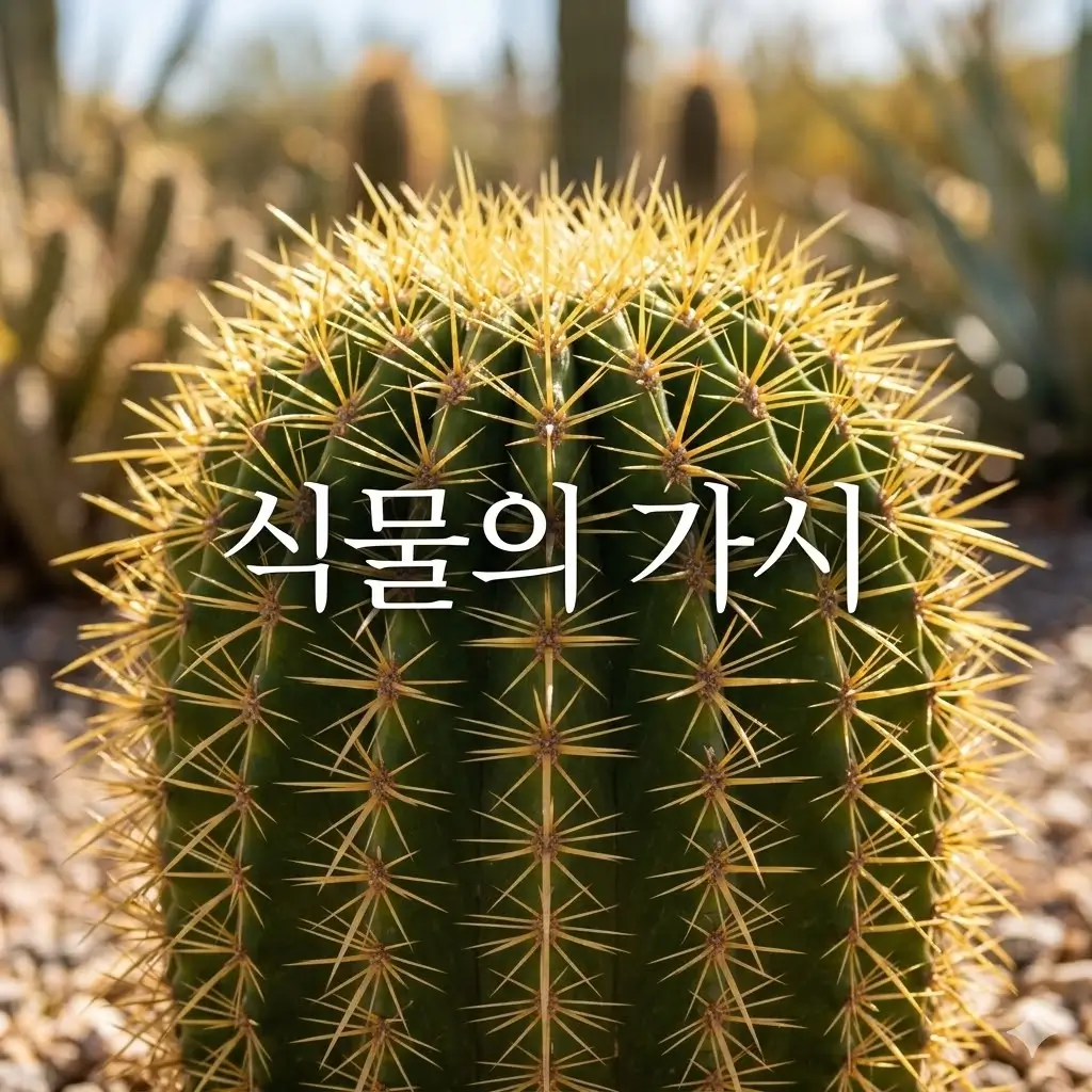 식물의 가시는 단순한 방어가 아니라 생존 장치입니다