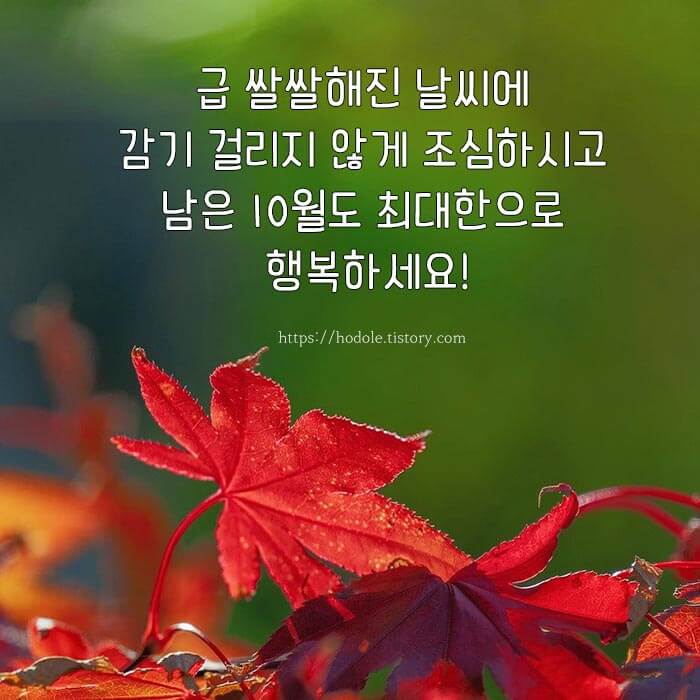 2023년 10월 인사말