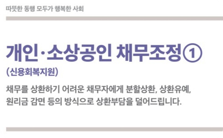 개인-소상공인-채무조정