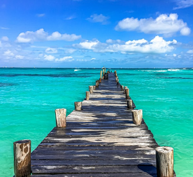 멕시코 칸쿤 해변 사진