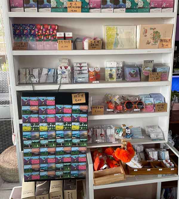 기념품 코너