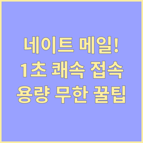 네이트 메일 빠른 접속 설정과 메일함..