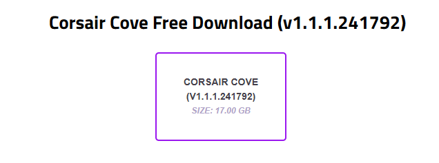 corsair cove free download