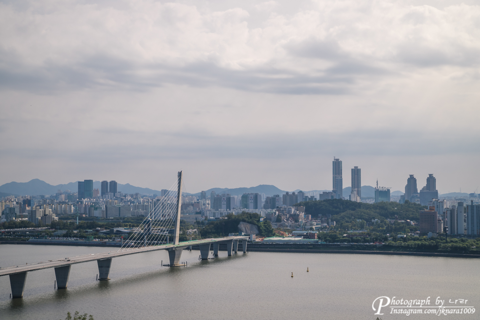 하늘공원 한강전망대에서 본 풍경