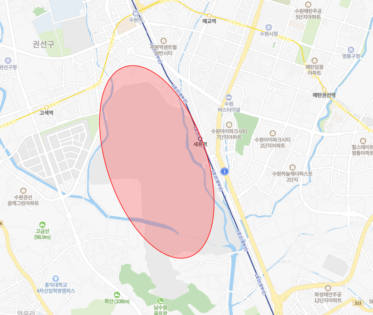 수원-군-비행장-위치