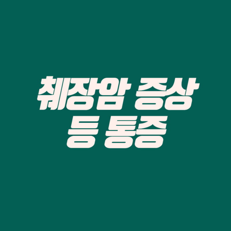 췌장암 증상 등 통증