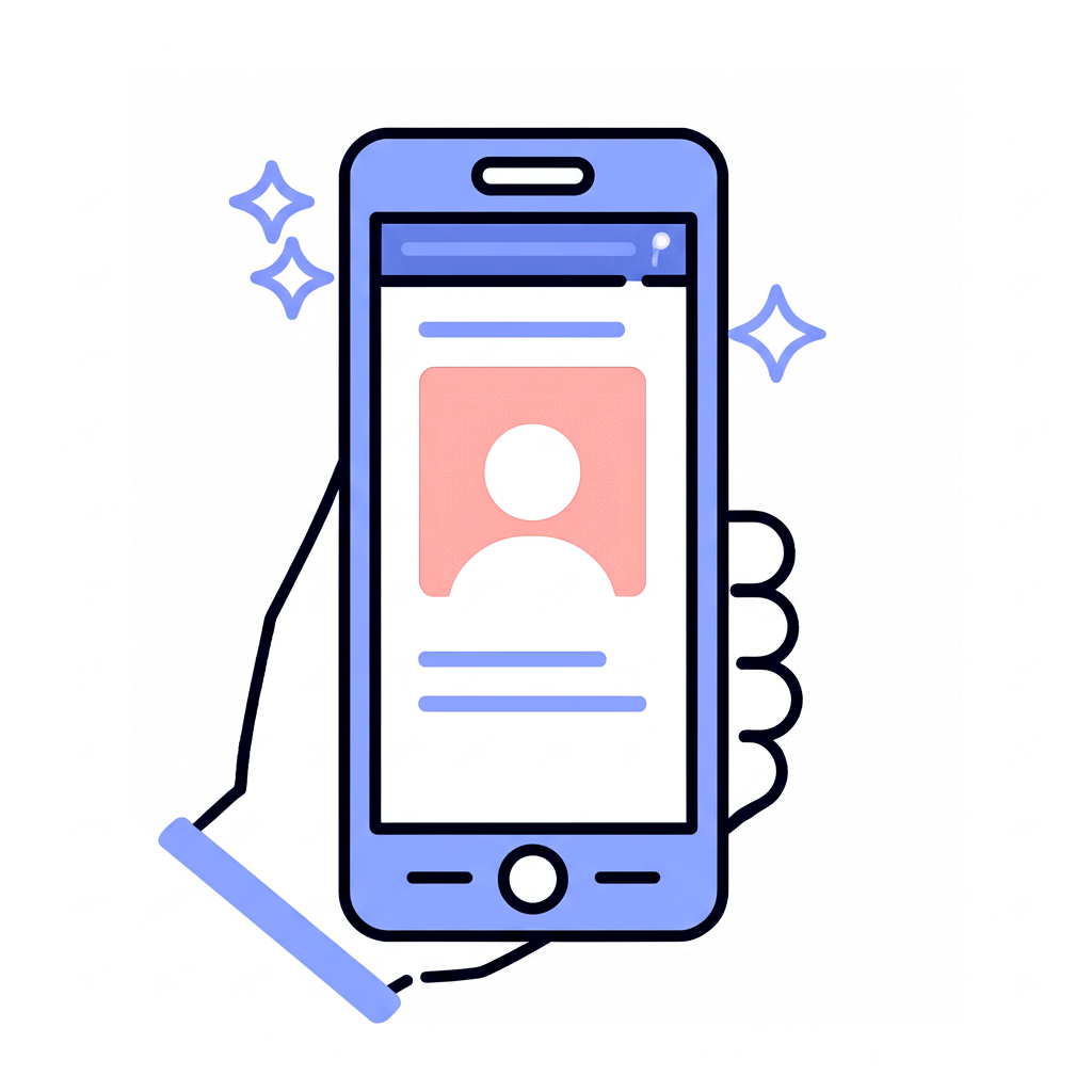 여러 증권사 앱 로고들 중 돋보기로 하나를 고르는 모습