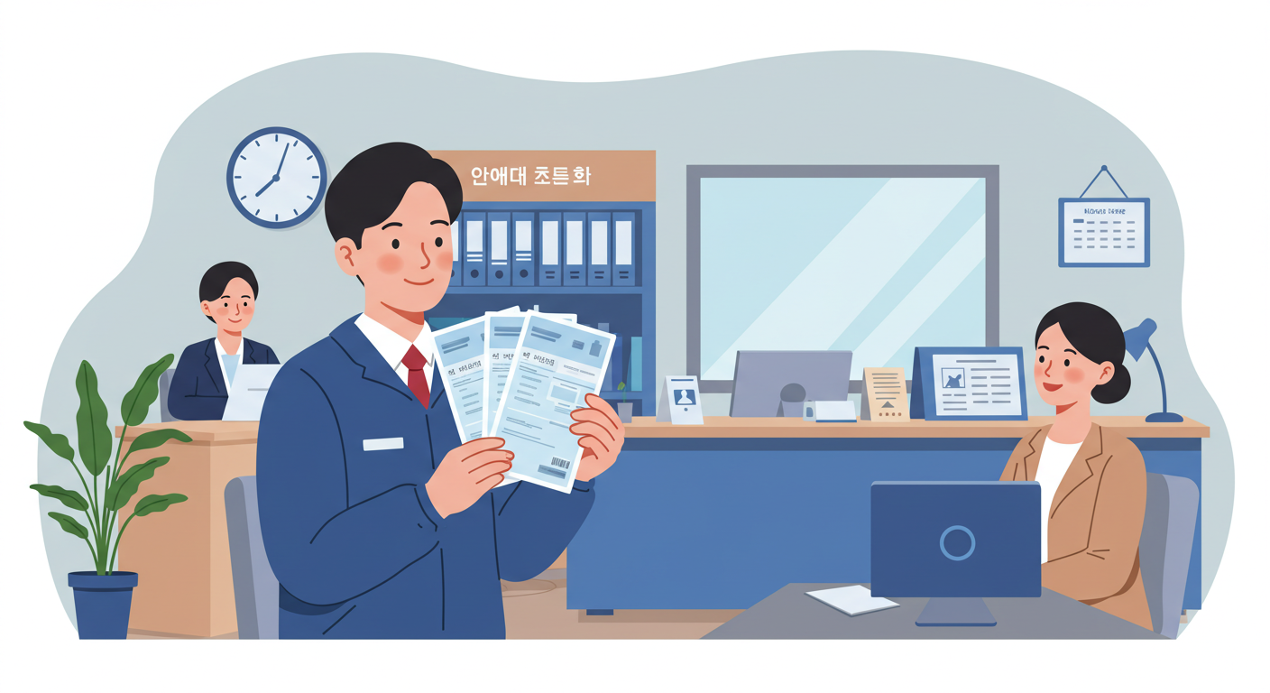 수도사업소, 전입신고, 임대차계약서