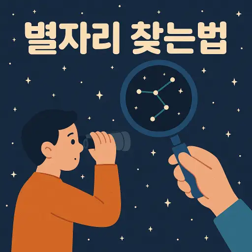 별자리 찾는법 (북극성 기준)