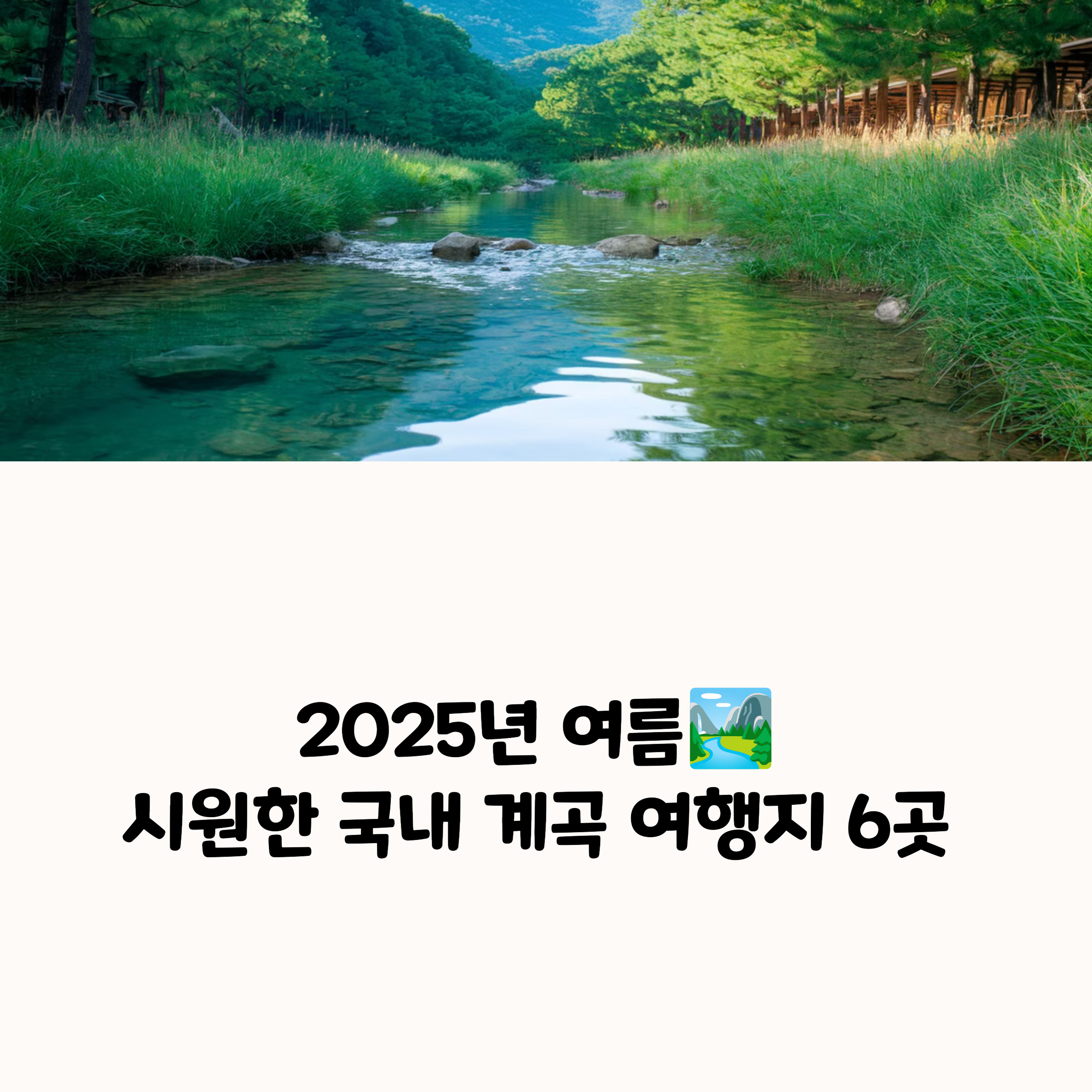 2025년 여름 계곡 여행지, 인스타 핫플 포함