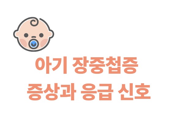 아기 장중첩증 증상과 응급 신호