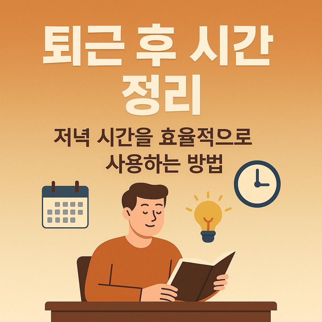 퇴근 후 시간 정리 실험