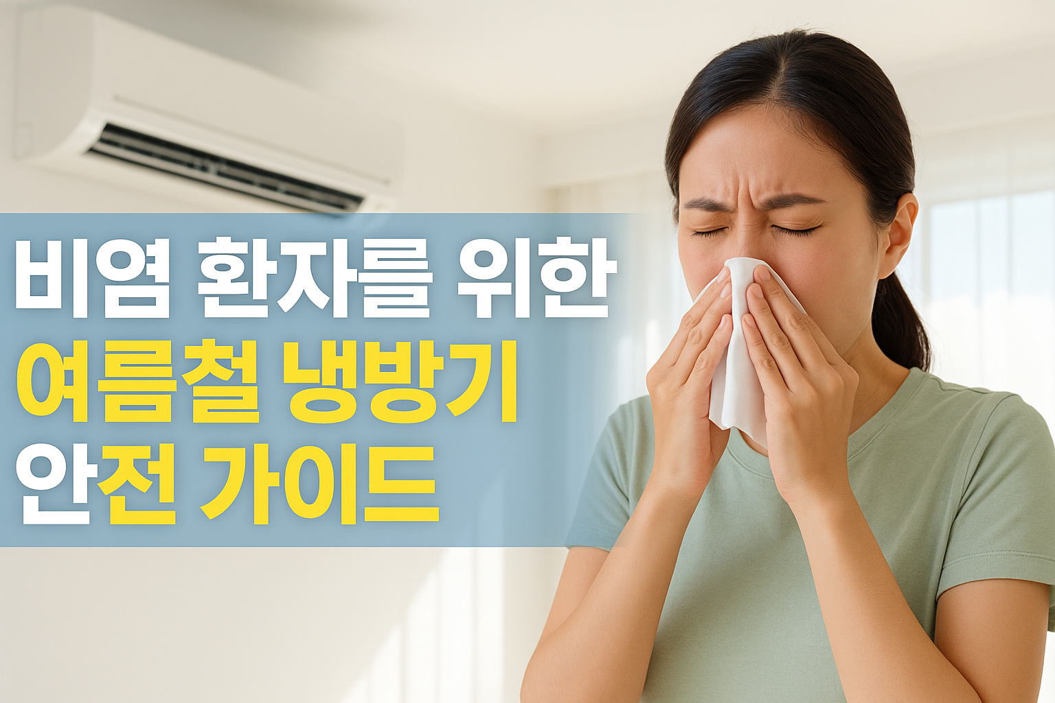 비염 환자를 위한 여름철 냉방기 안전 가이드