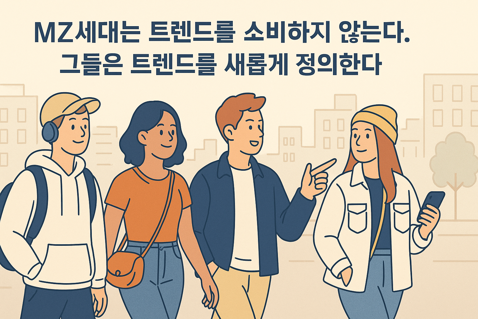 MZ세대는 트렌드를 소비하지 않는다. 그들은 트렌드를 새롭게 정의한다.