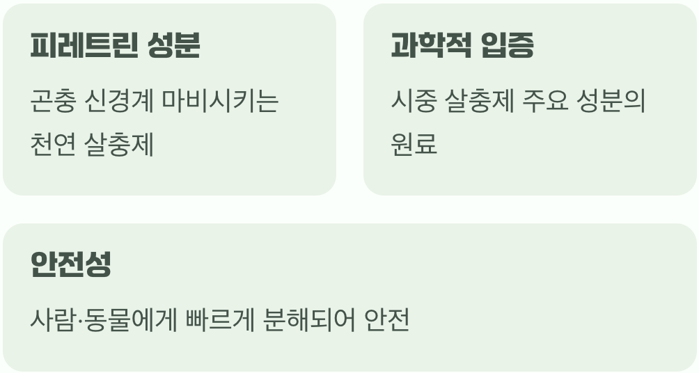 1. 예쁜 얼굴 속 무서운 비밀, '피레트린'