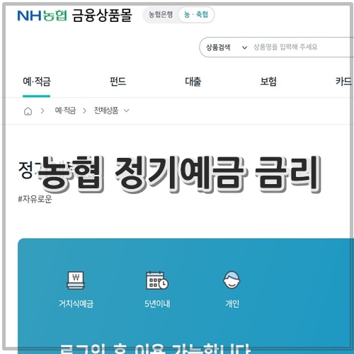 농협 정기예금 금리