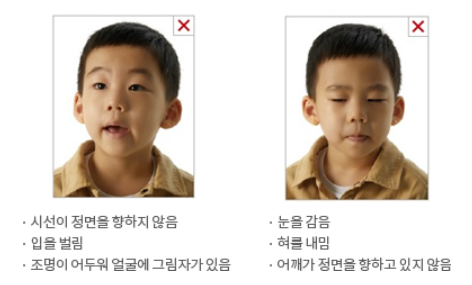 여권 사진 규격 사이즈