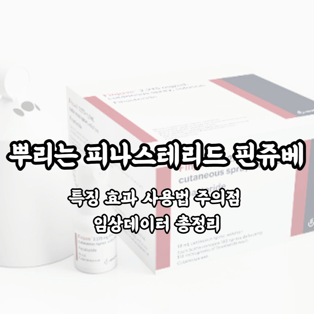 뿌리는 피나스테리드 핀쥬베 특징 효과 사용법 주의점 임상데이터 총정리