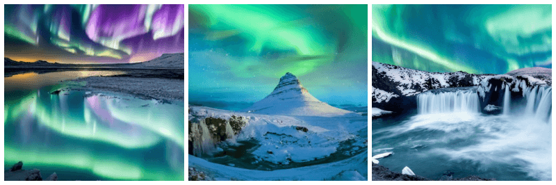 아이슬란드 오로라 사진