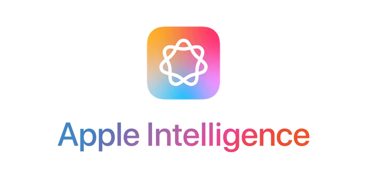 Apple Intelligence 로고와 차세대 애플 인공지능 플랫폼