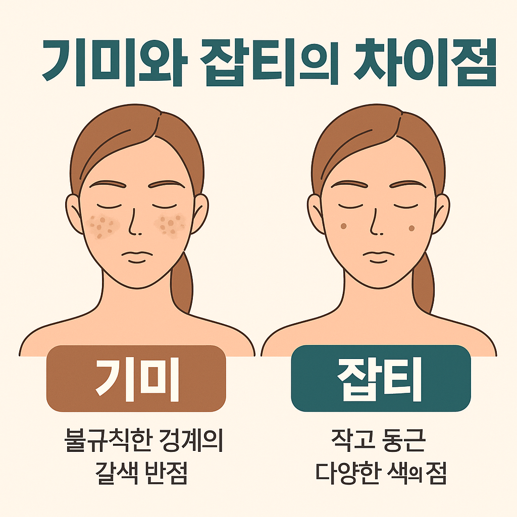 기미와 잡티의 차이점 썸네일 이미지