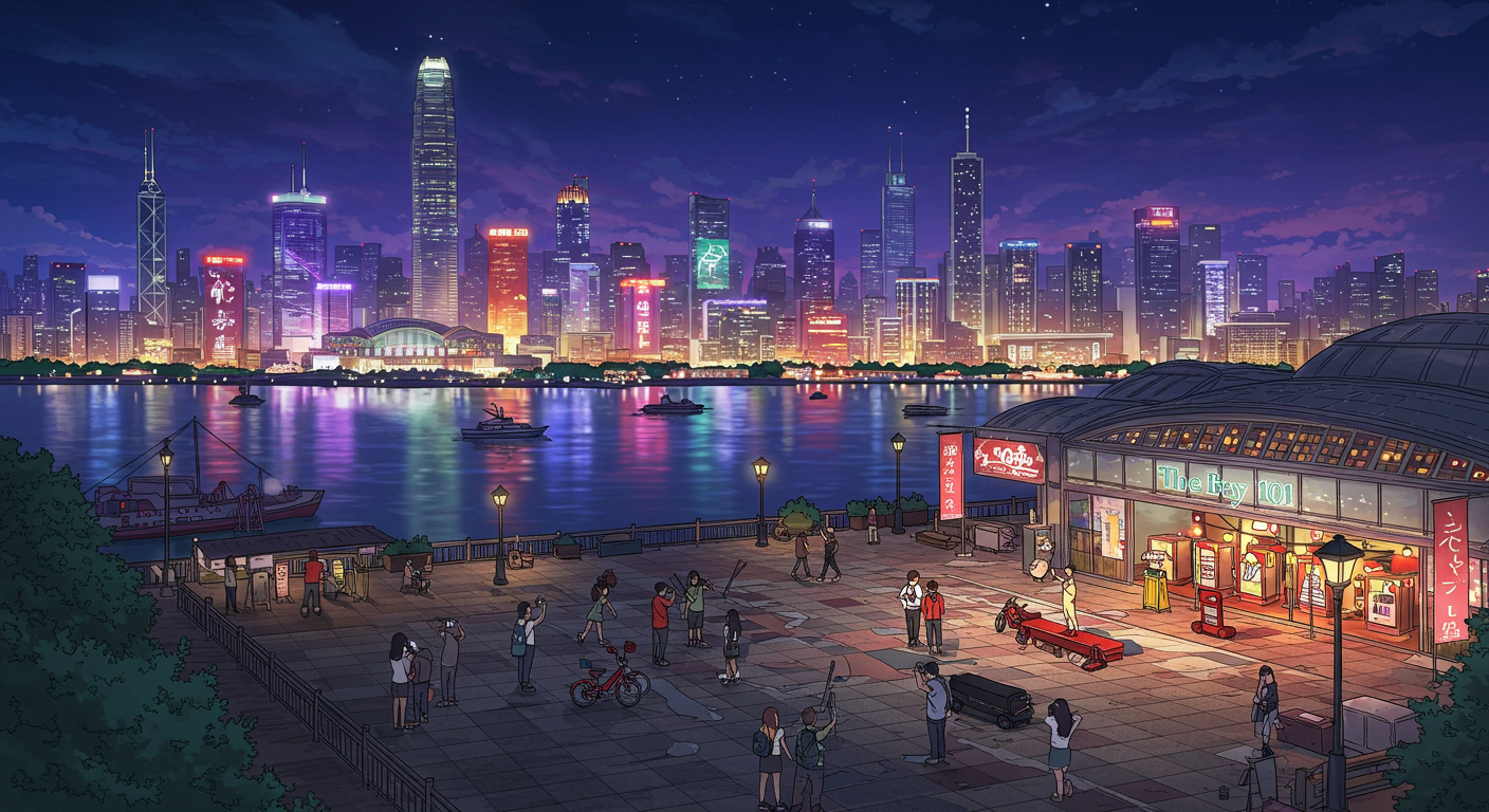 마린시티와 더베이101의 화려한 야경