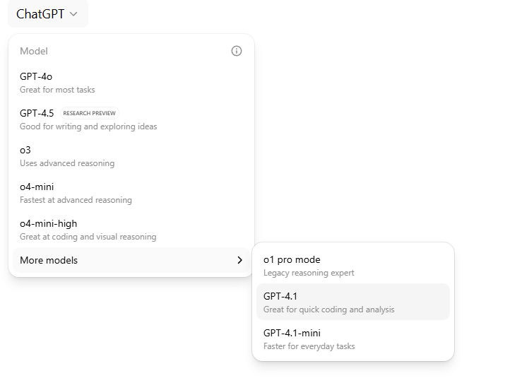 OpenAI, GPT-4.1