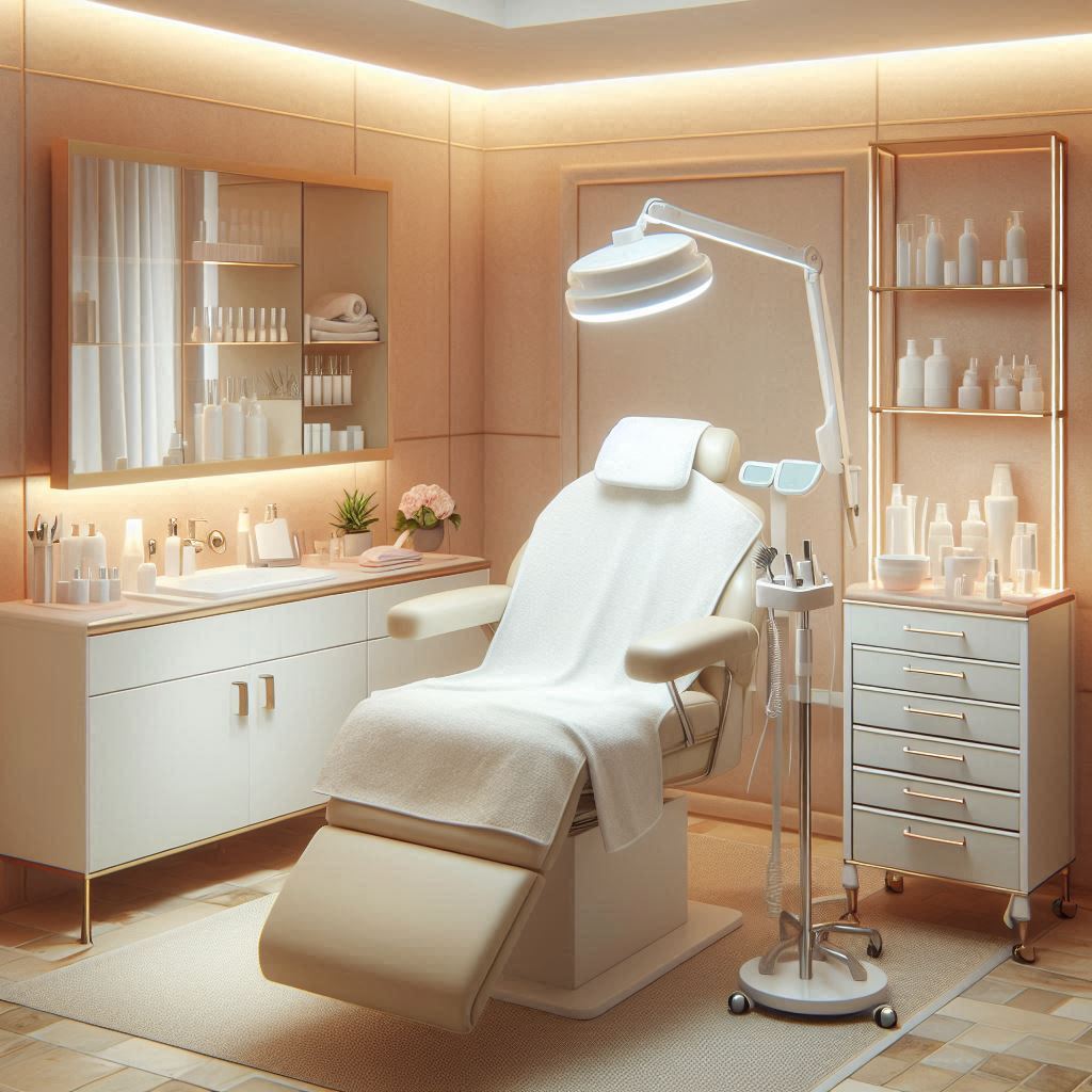 피부,체형관리 샵 배경