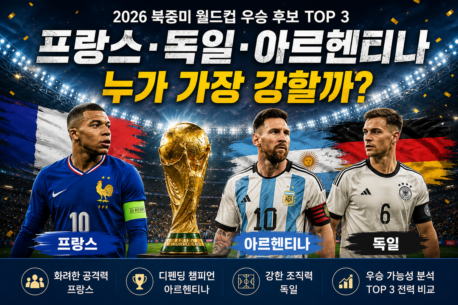 2026 북중미 월드컵 우승 후보 분석 과연 누가 강할까?