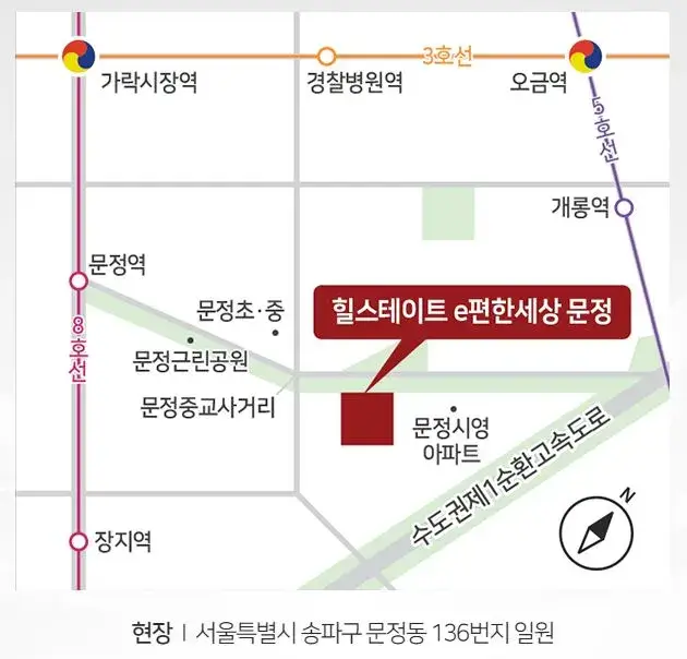 힐스테이트 e편한세상 문정