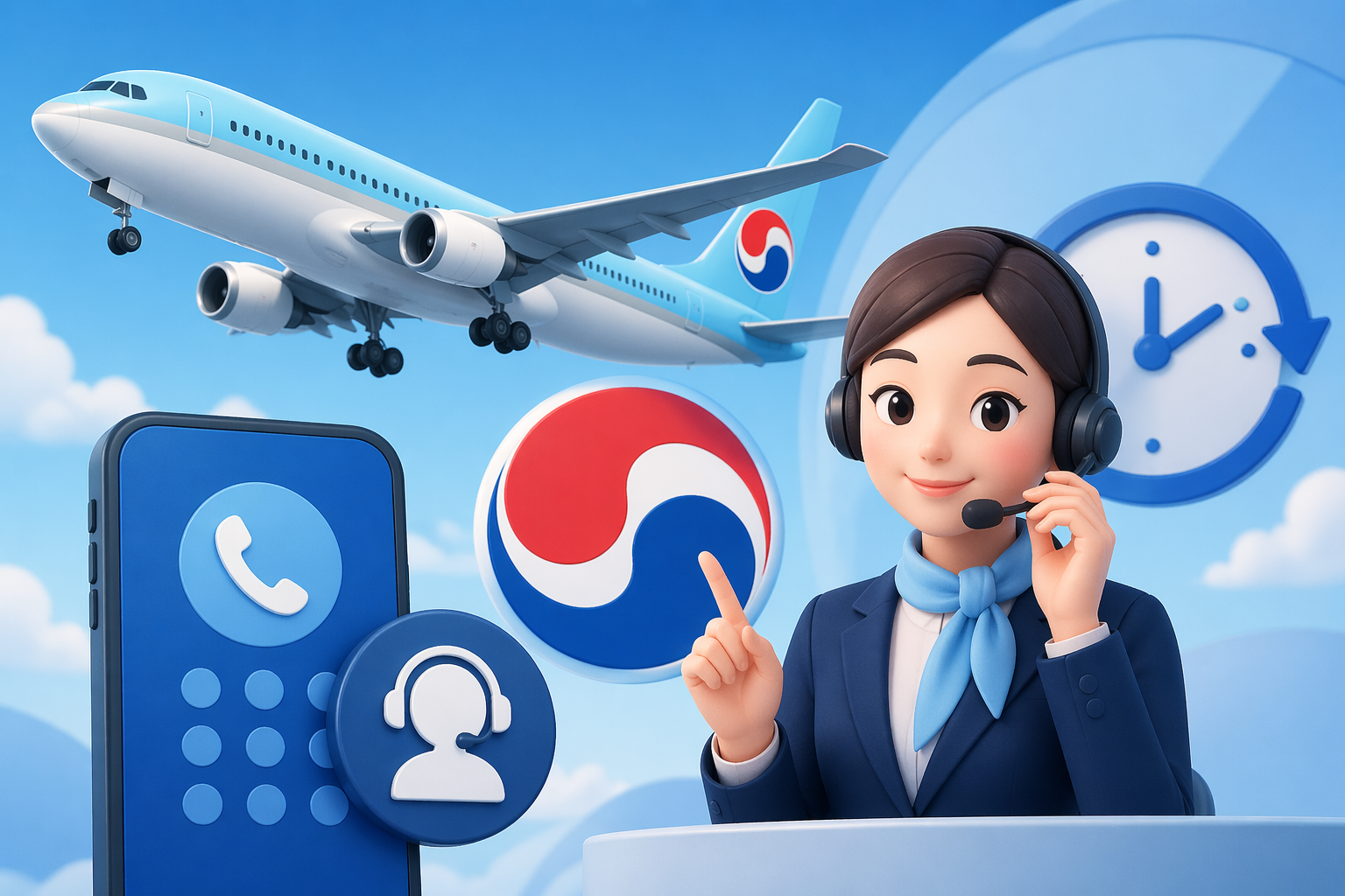 대한항공 고객센터 전화번호 24시간 상담원 연결 꿀팁 총정리 (ARS 빠르게 상담사 연결 방법) 관련 사진