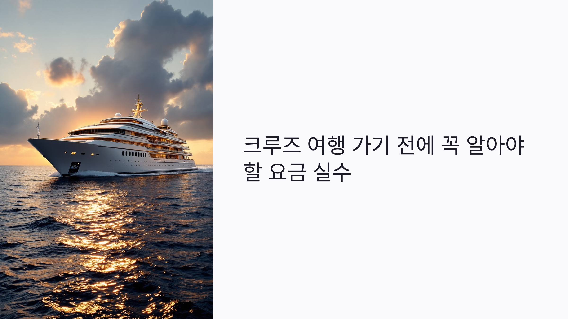 크루즈 여행 가기 전에 꼭 알아야 할 6가지 요금 실수: 선내 결제부터 로밍까지