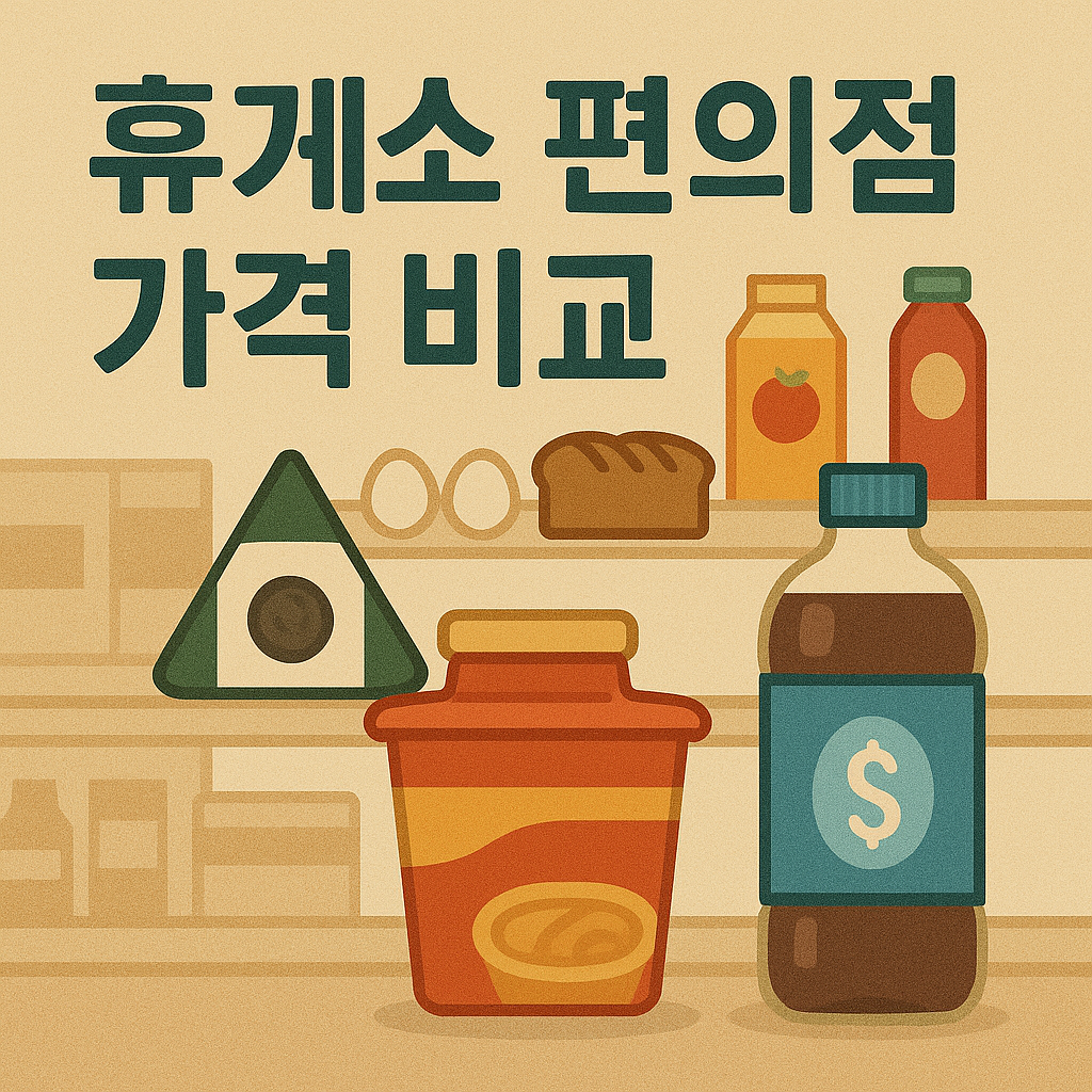 2025 고속도로 휴게소 편의점 가격 완전 정리 🛒🚗