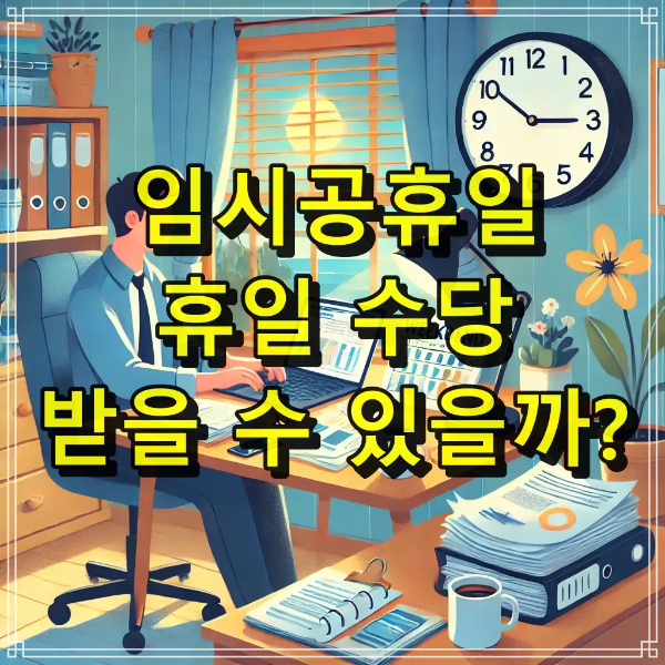 임시공휴일 휴일수당 받을 수 있을까?