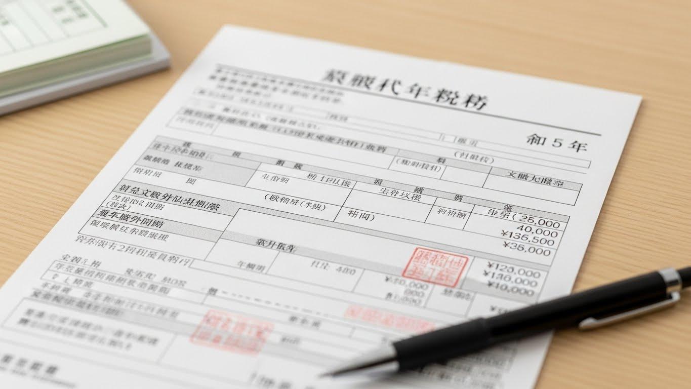 연말정산용 원천징수 영수증